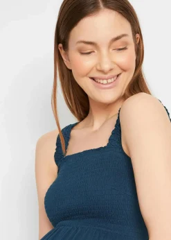 bonprix Umstandsmode|Nachhaltigere Materialien^Umstandskleider aus Bio-Baumwolle (2er Pack) dunkelblau/schwarz