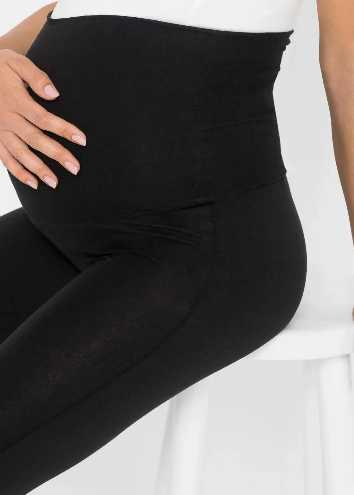 bonprix Wäsche·Still- & Umstandswäsche|Wäsche·Nachtwäsche^Umstandsleggings aus Bio-Baumwolle schwarz