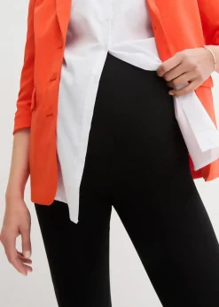 bonprix Bekleidung·Blazer|Nachhaltigere Materialien^Umstandsleggings aus Bio-Baumwolle (2er Pack) schwarz+schwarz