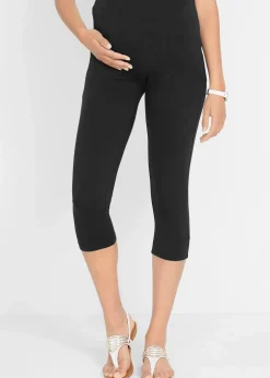 bonprix Bekleidung·Blazer|Umstandsmode^Umstands-Leggings in Capri-Länge (2er Pack) schwarz+schwarz