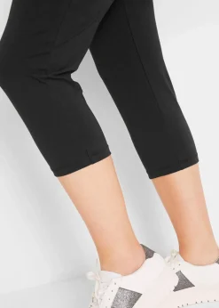 bonprix Bekleidung·Blazer|Umstandsmode^Umstands-Leggings in Capri-Länge (2er Pack) schwarz+schwarz