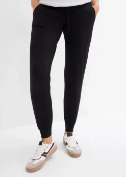 bonprix Bekleidung·Blazer|Nachhaltigere Materialien^Umstands-Loungehose für die Schwangerschaft und danach schwarz