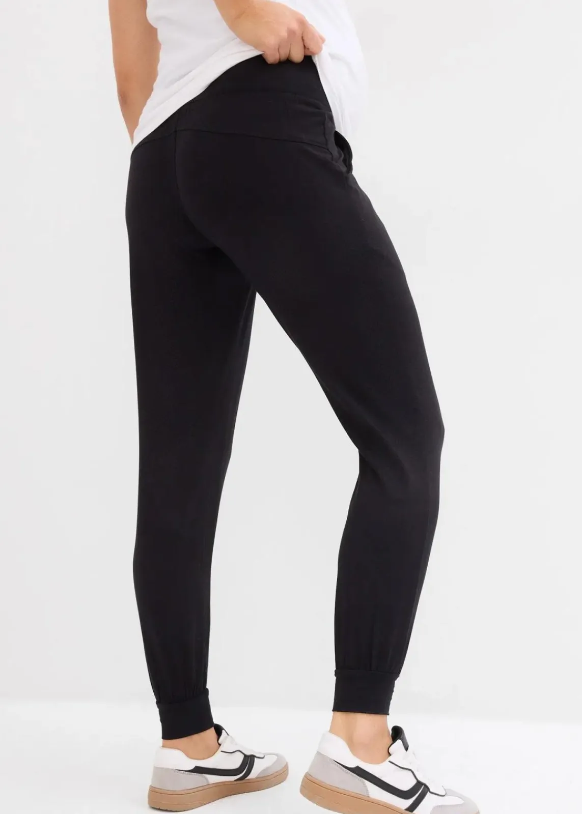 bonprix Bekleidung·Blazer|Nachhaltigere Materialien^Umstands-Loungehose für die Schwangerschaft und danach schwarz