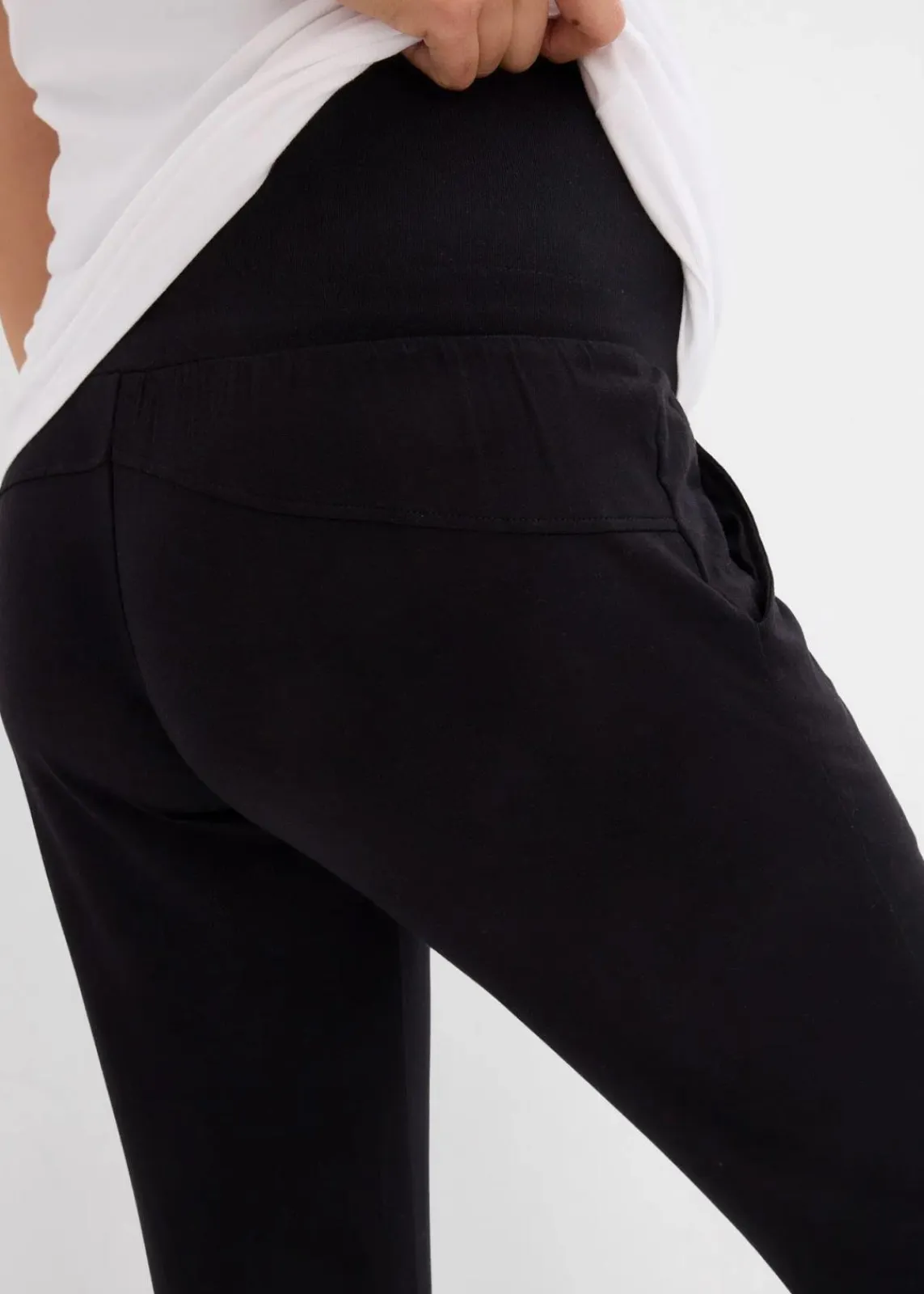bonprix Bekleidung·Blazer|Nachhaltigere Materialien^Umstands-Loungehose für die Schwangerschaft und danach schwarz
