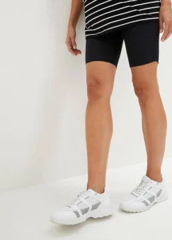 bonprix Radler & Oberschenkelschutz|Umstandsmode^Umstands-Radlerhose aus Bio-Baumwolle (2er Pack) schwarz/beige