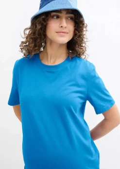 bonprix Umstandsmode|Nachhaltigere Materialien^Umstandsshirts aus Bio-Baumwolle (2er Pack) hellgelb/gletscherblau