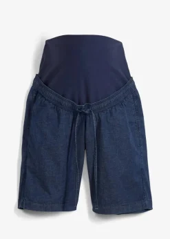 bonprix Bekleidung·Blazer|Umstandsmode^Umstandsshorts leichtem Stretchdenim blau denim