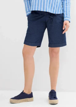 bonprix Bekleidung·Blazer|Umstandsmode^Umstandsshorts leichtem Stretchdenim blau denim