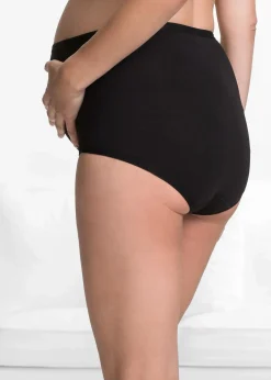 bonprix Wäsche·Still- & Umstandswäsche|Wäsche·Baumwollunterwäsche^Umstandsslip mit Bio-Baumwolle (2er Pack) weiß+schwarz