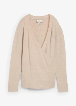 bonprix Bekleidung·Blazer|Umstandsmode^Umstandsstrickjacke für die Schwangerschaft und danach beige