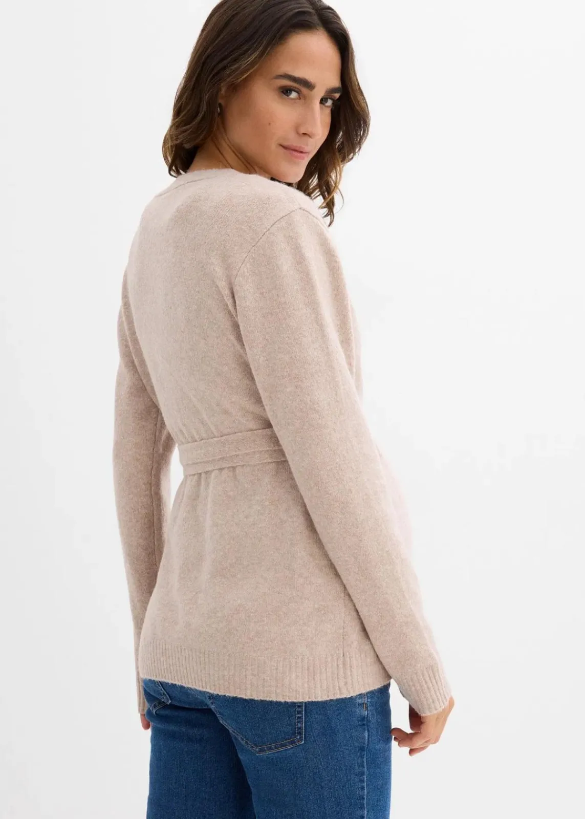 bonprix Bekleidung·Blazer|Umstandsmode^Umstandsstrickjacke für die Schwangerschaft und danach beige