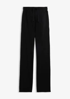 bonprix Bekleidung·Blazer|Nachhaltigere Materialien^Umstandsweathose mit verstellbarer Saumweite aus reiner Bio-Baumwolle schwarz