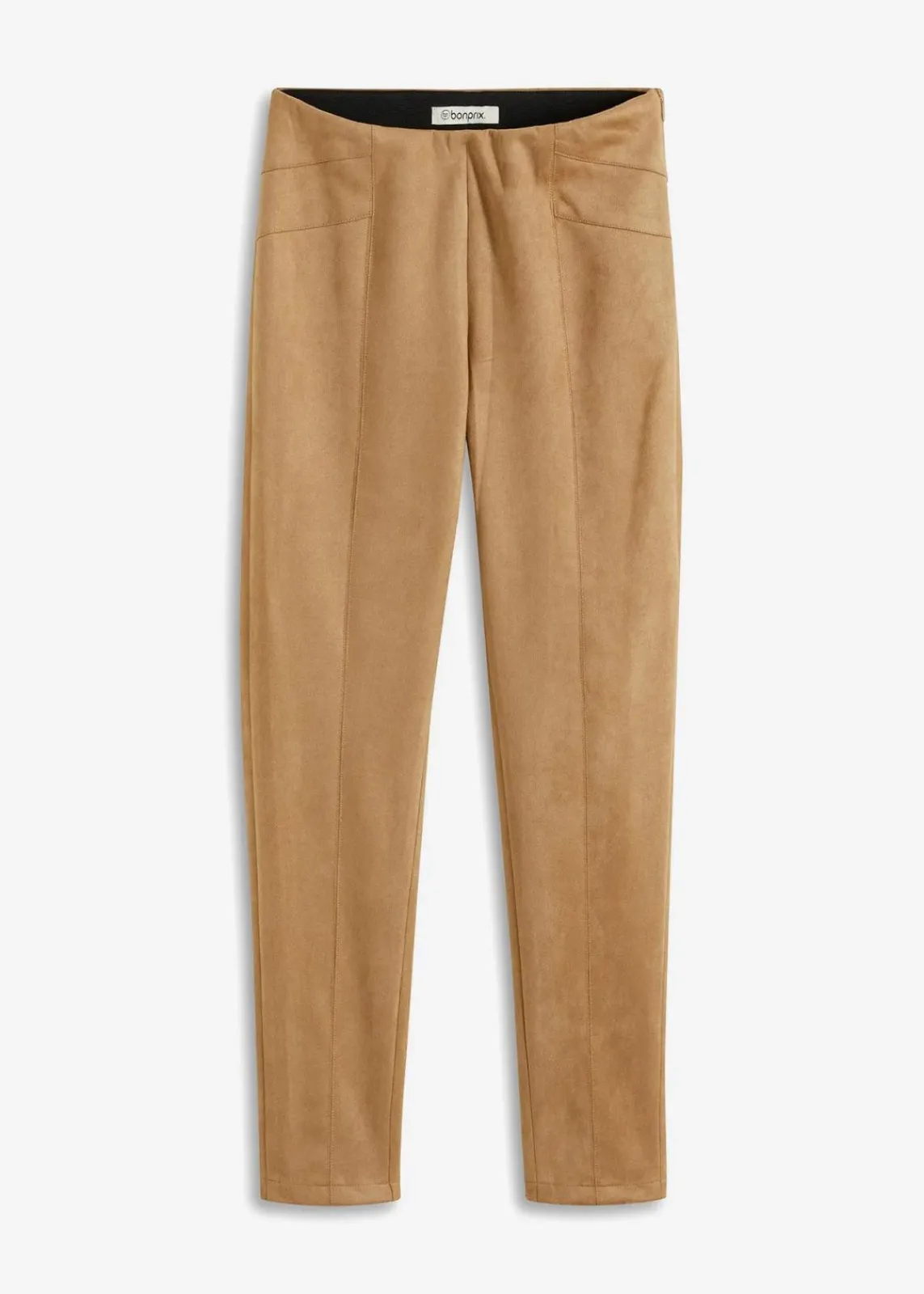 bonprix Bekleidung·Kleider|Hosen^Velourlederimitat-Hose mit Bequembund khakibraun