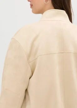 bonprix Jacken & Mäntel^Velourslederimitat-Jacke hellsand