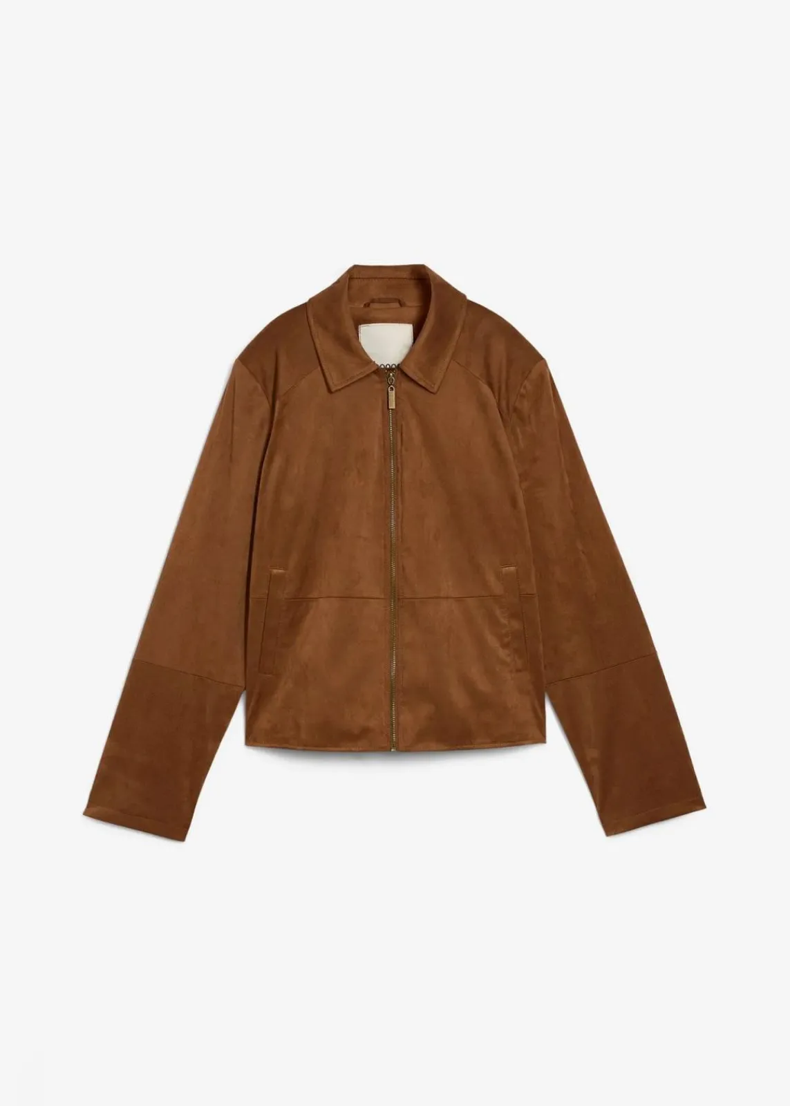 bonprix Bekleidung·Hosen|Jacken & Mäntel^Velourslederimitat-Jacke gewürzbraun