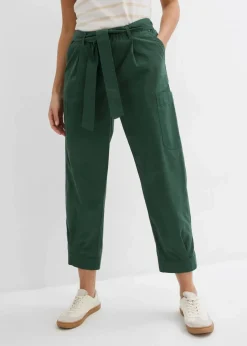 bonprix Hosen|Bekleidung·Kleider^Verkürzte Cargo-Hose schattengrün