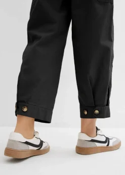 bonprix Bekleidung·Kleider|Hosen^Verkürzte Cargo-Hose schwarz