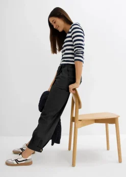 bonprix Bekleidung·Kleider|Hosen^Verkürzte Cargo-Hose schwarz