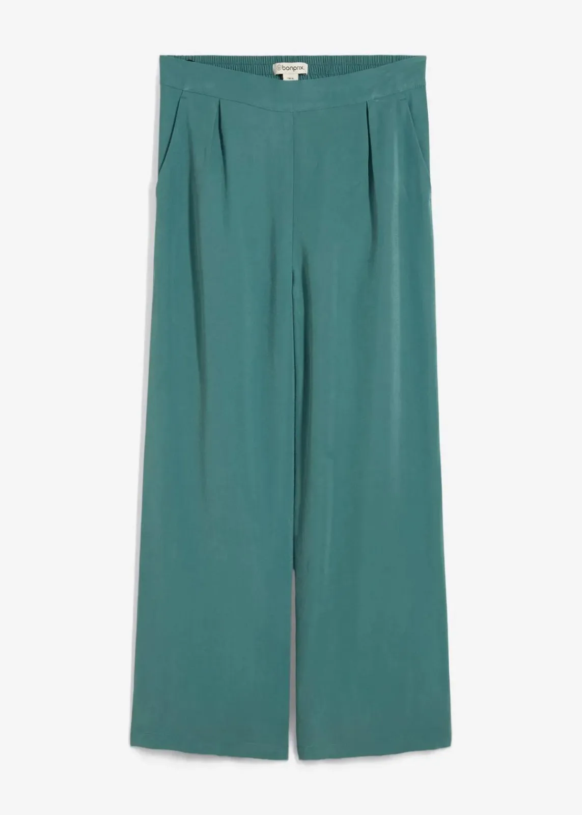 bonprix Hosen|Bekleidung·Kleider^Verkürzte Hose aus weichem Viskose-Mix graugrün