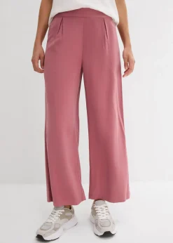 bonprix Bekleidung·Kleider|Hosen^Verkürzte Hose aus weichem Viskose-Mix softbeere