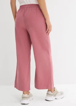 bonprix Bekleidung·Kleider|Hosen^Verkürzte Hose aus weichem Viskose-Mix softbeere