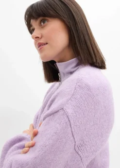 bonprix Bekleidung·Umstandsmode|Strickmode^Verkürzte Oversize Grobstrickjacke zartflieder