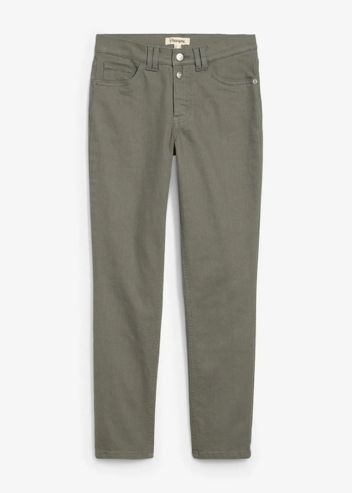 bonprix Bekleidung·Kleider|Hosen^verkürzte Twill-Hose eukalyptusgrün