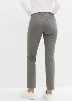 bonprix Bekleidung·Kleider|Hosen^verkürzte Twill-Hose eukalyptusgrün