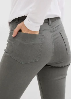 bonprix Bekleidung·Kleider|Hosen^verkürzte Twill-Hose eukalyptusgrün