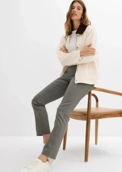 bonprix Bekleidung·Kleider|Hosen^verkürzte Twill-Hose eukalyptusgrün