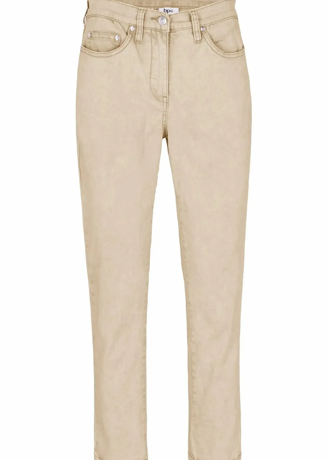 bonprix Bekleidung·Kleider|Hosen^Verkürzte Twill-Hose im Used-Look hellsand