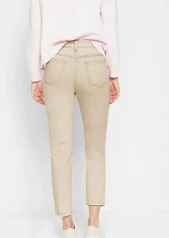 bonprix Bekleidung·Kleider|Hosen^Verkürzte Twill-Hose im Used-Look hellsand