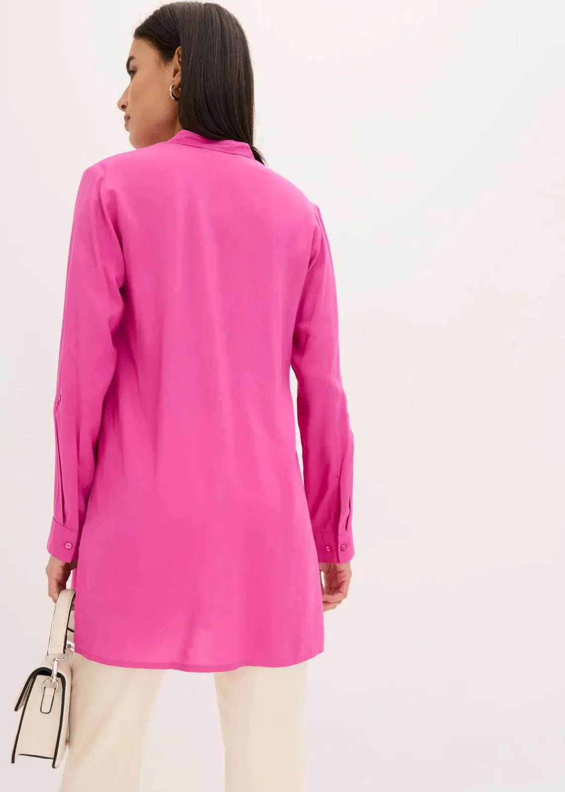 bonprix Blusen & Tuniken|Nachhaltigere Materialien^Viskose Longbluse fuchsia