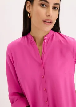 bonprix Blusen & Tuniken|Nachhaltigere Materialien^Viskose Longbluse fuchsia
