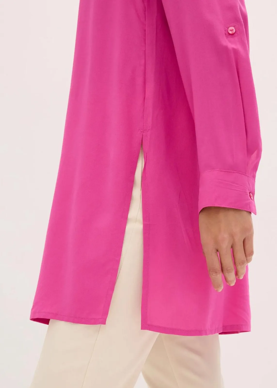 bonprix Blusen & Tuniken|Nachhaltigere Materialien^Viskose Longbluse fuchsia