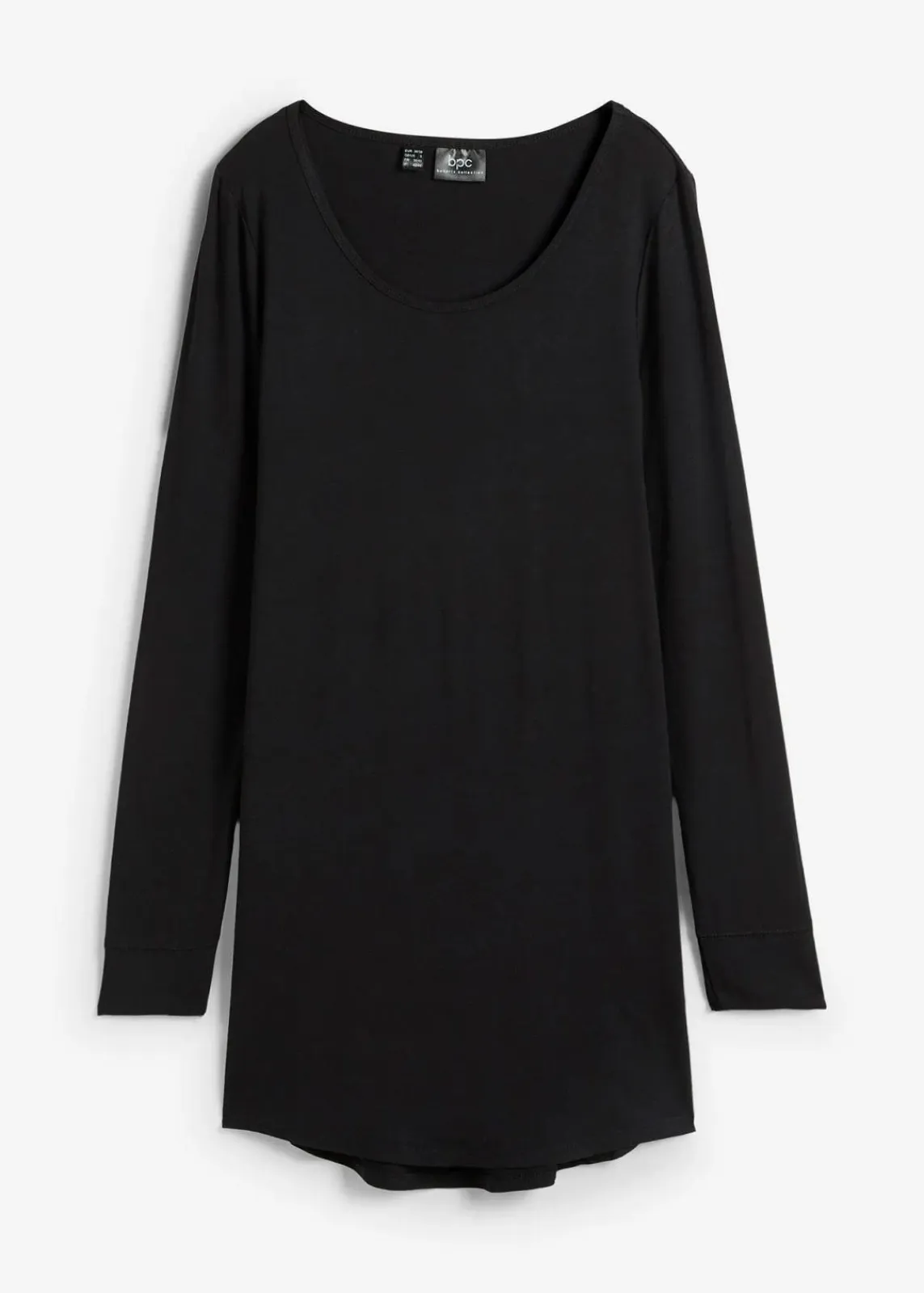 bonprix Shirts & Tops^Viskose Longshirt, Langarm schwarz