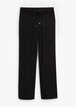 bonprix Bekleidung·Kleider|Hosen^Viskose Schlupfhose schwarz