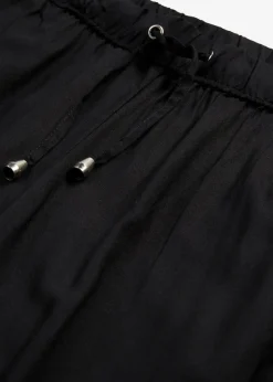 bonprix Bekleidung·Kleider|Hosen^Viskose Schlupfhose schwarz