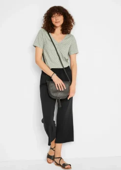 bonprix Bekleidung·Kleider|Hosen^Viskose-Jersey-Hose schwarz