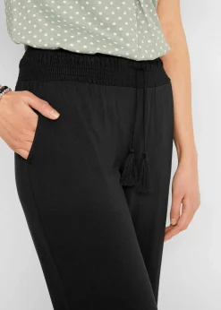bonprix Bekleidung·Kleider|Hosen^Viskose-Jersey-Hose schwarz