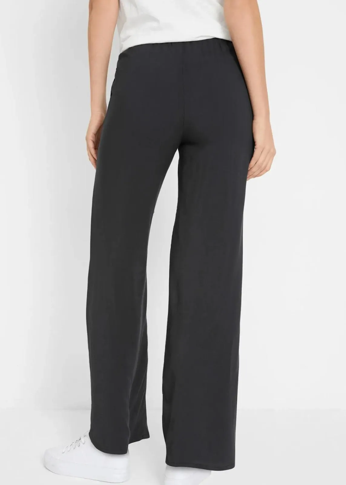 bonprix Bekleidung·Kleider|Hosen^Viskose-Schlupfhose mit Bequembund schwarz