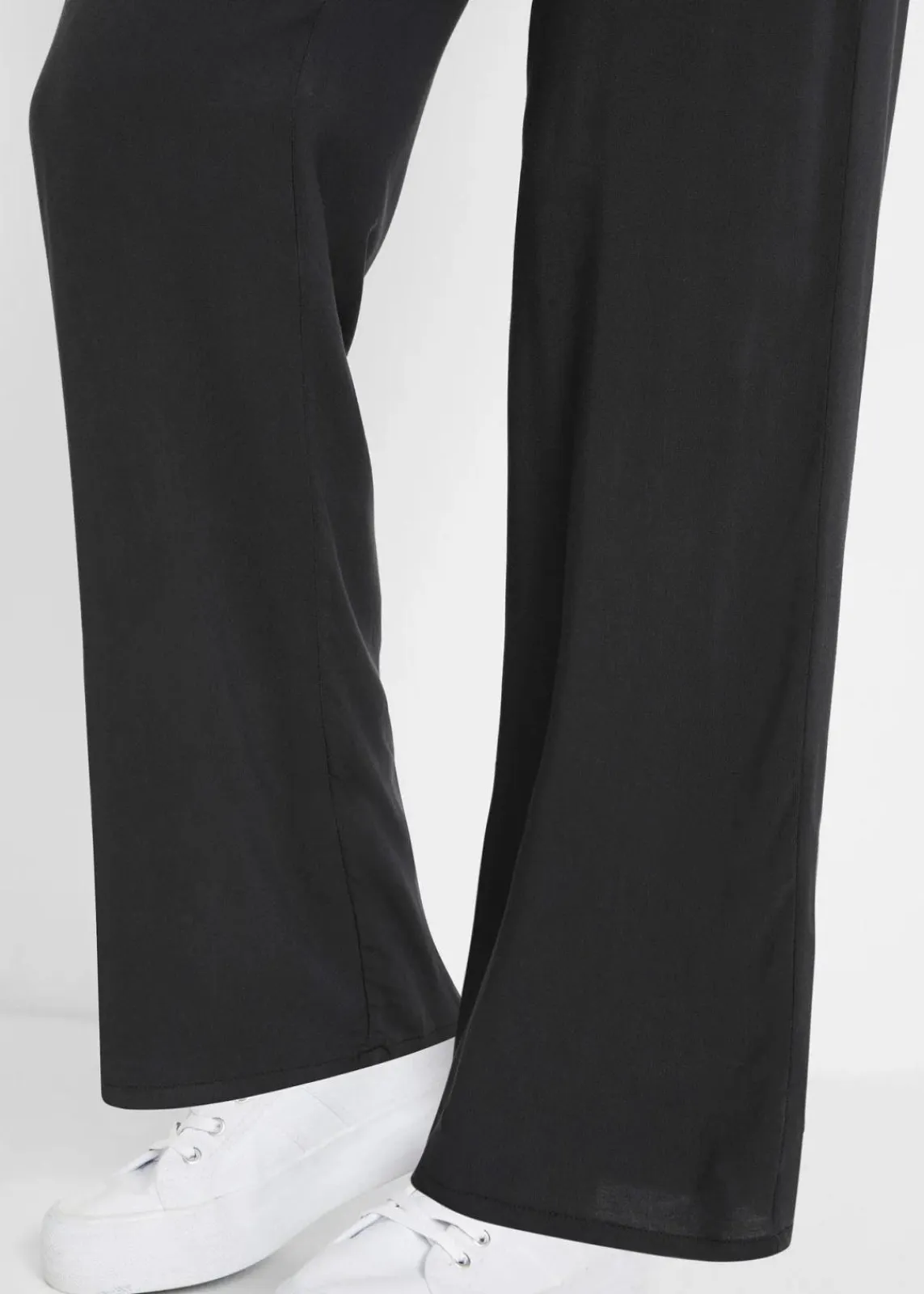bonprix Bekleidung·Kleider|Hosen^Viskose-Schlupfhose mit Bequembund schwarz