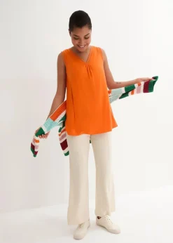 bonprix Shirts & Tops^Viskose-Top mit Spitze warmorange
