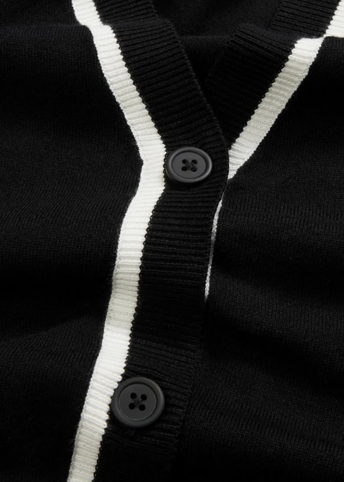 bonprix Bekleidung·Umstandsmode|Bekleidung·Jeans^V-Neck Cardigan schwarz/wollweiß