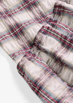bonprix Röcke^Vokuhila-Rock perlweiß kariert washed