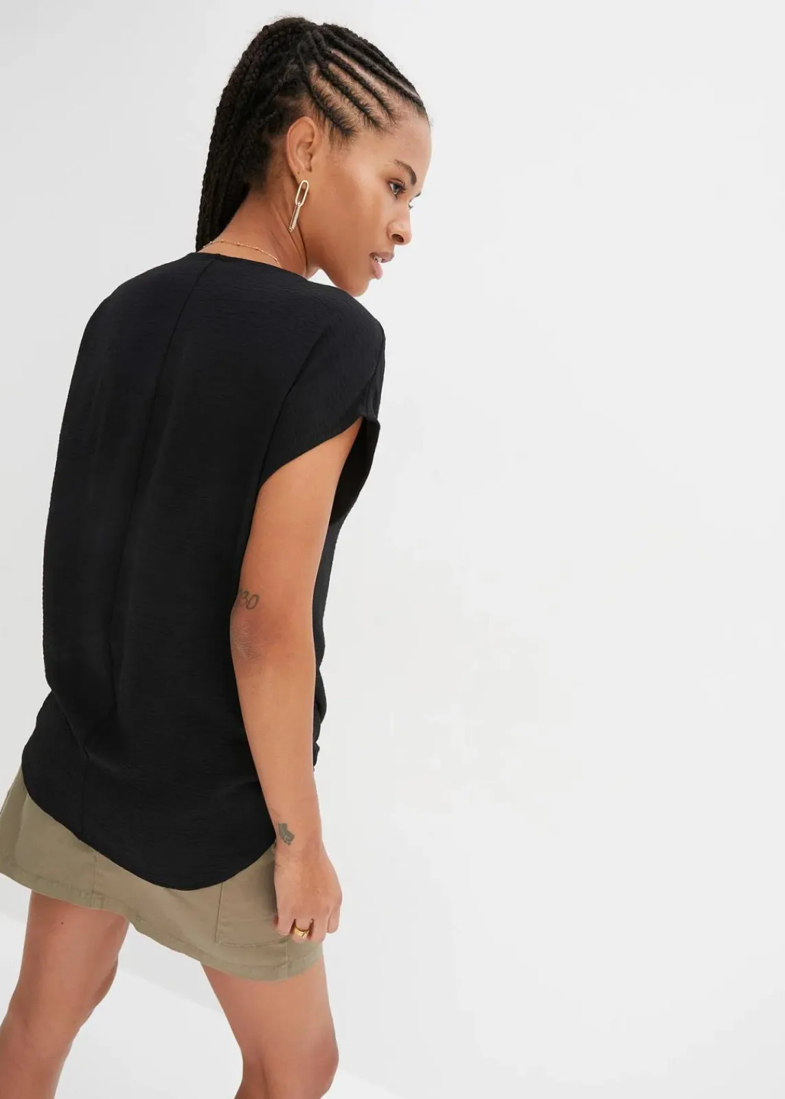 bonprix Shirts & Tops^Vokuhila-Top schwarz