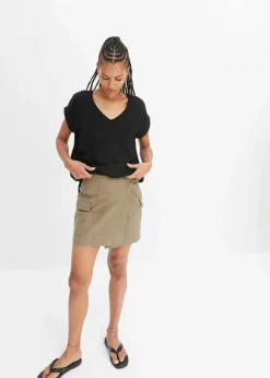 bonprix Shirts & Tops^Vokuhila-Top schwarz