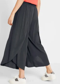 bonprix Nachhaltigere Materialien|Hosen^Wadenlange Culotte aus nachhaltiger Viskose anthrazit