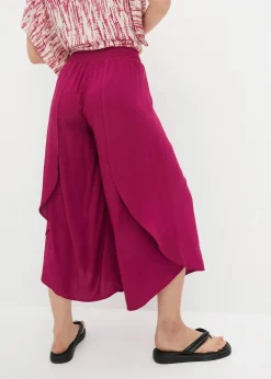bonprix Nachhaltigere Materialien|Hosen^Wadenlange Culotte aus nachhaltiger Viskose violett