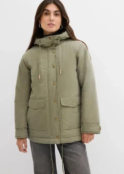 bonprix Jacken & Mäntel|Bekleidung·Hosen^Warm wattierter Parka oliv